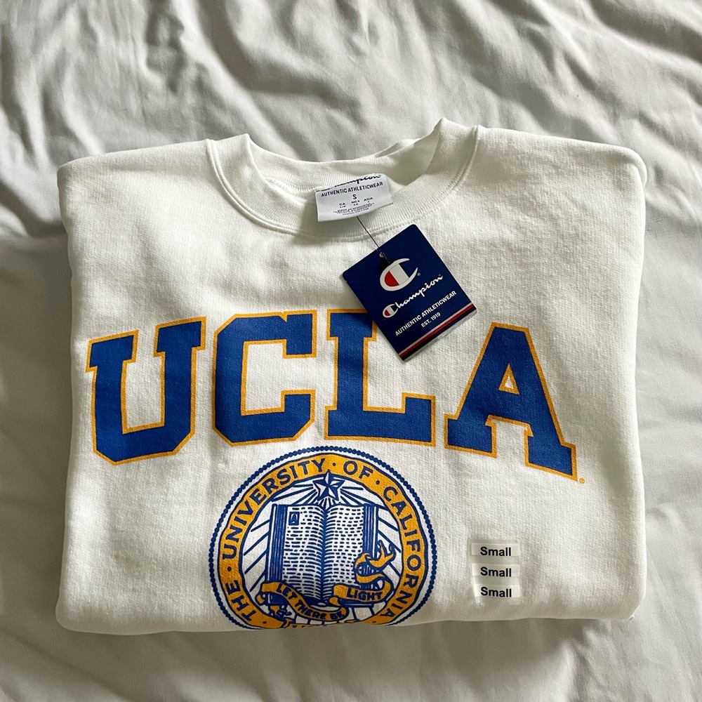 UCLA white champion sweatshirt